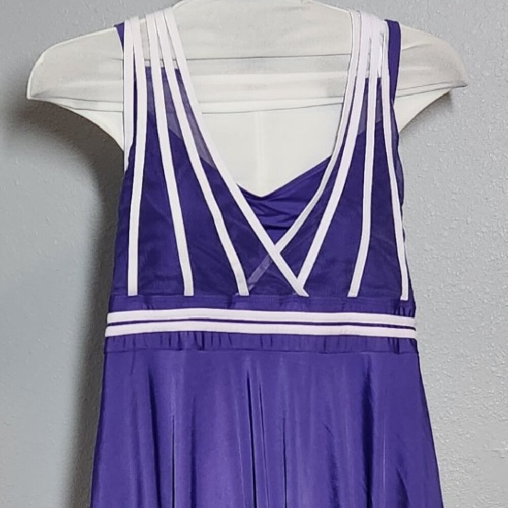 NEW!!! Purple and White Strappy Swim Dress - Size XL (16W)